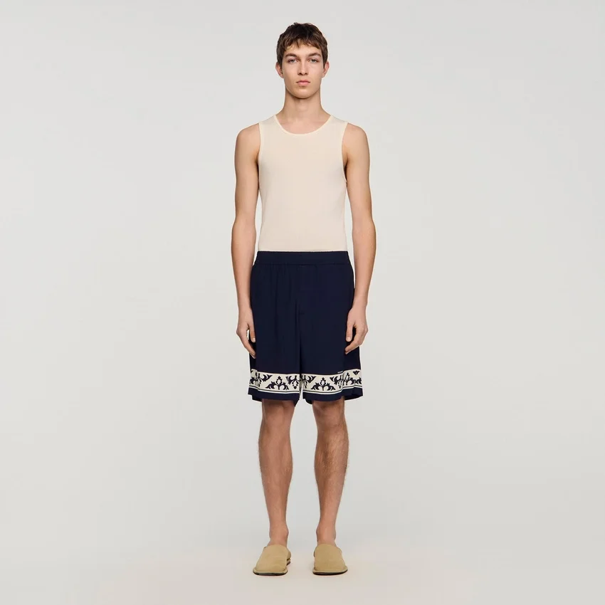 Contrast pattern flowy shorts Contrast pattern flowy shorts
