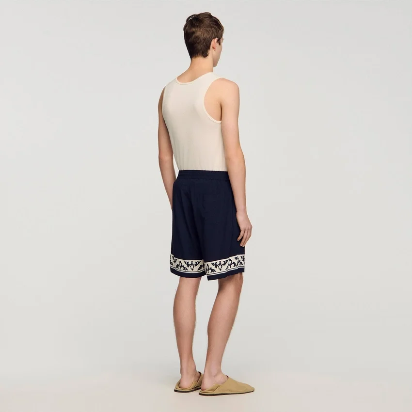Contrast pattern flowy shorts Contrast pattern flowy shorts