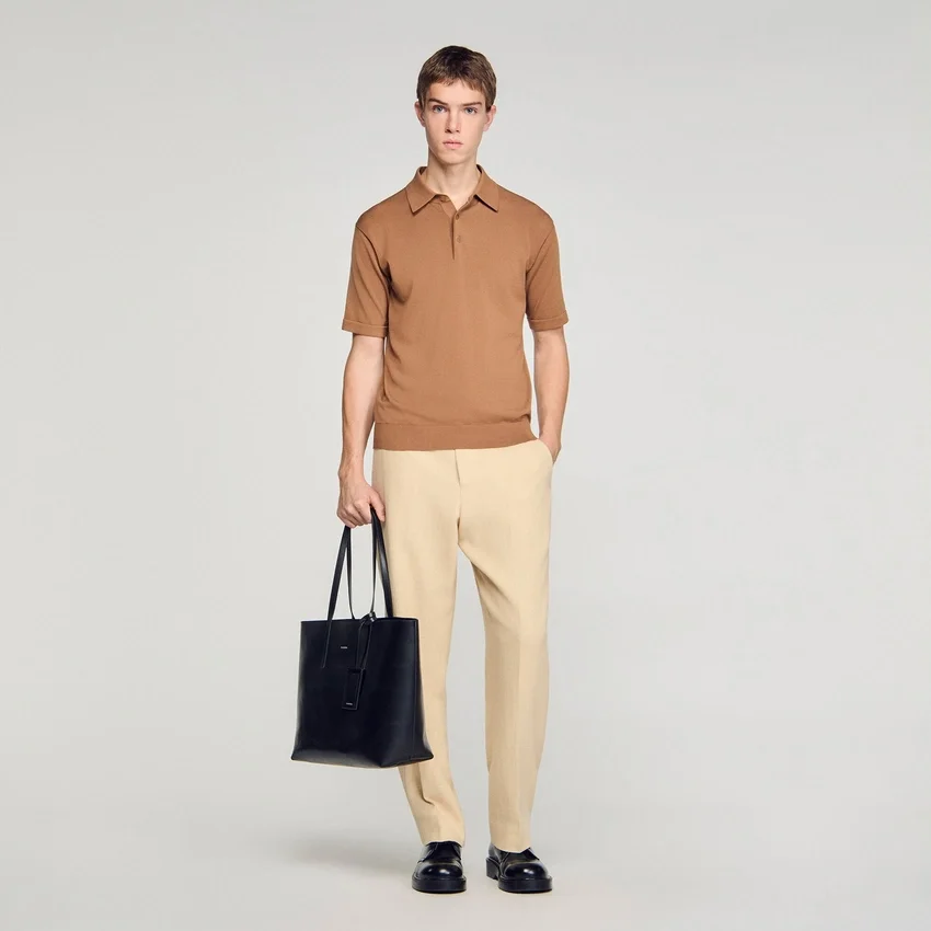 Cotton and silk polo shirt Cotton and silk polo shirt