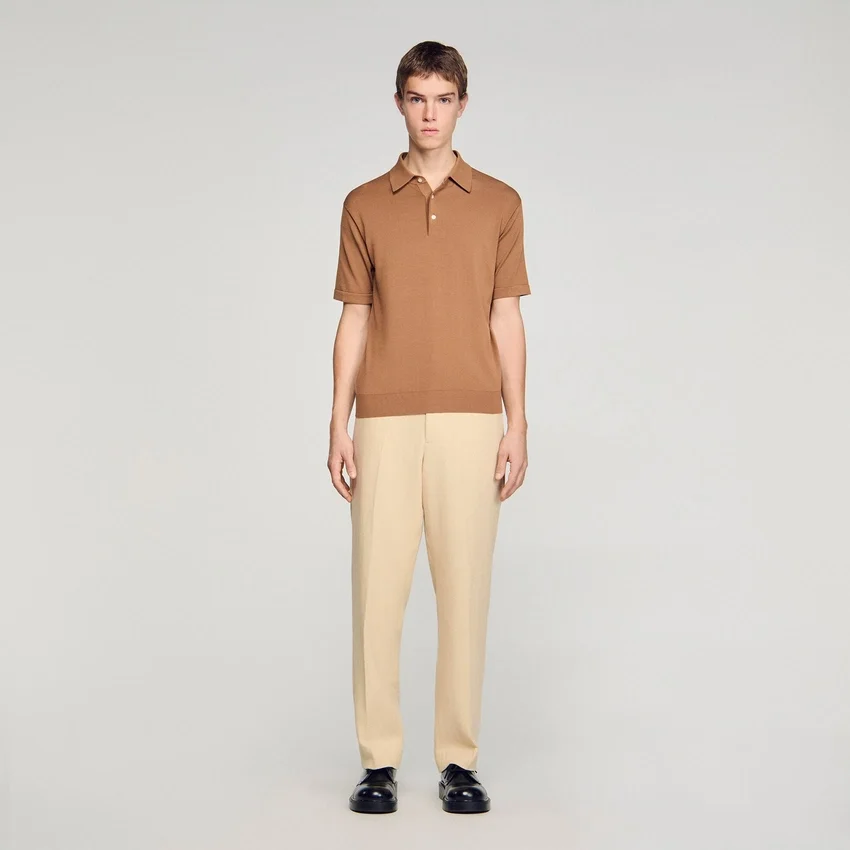 Cotton and silk polo shirt Cotton and silk polo shirt