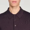 Cotton and silk polo shirt
