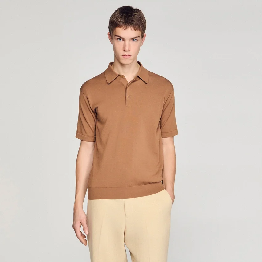 Cotton and silk polo shirt Cotton and silk polo shirt