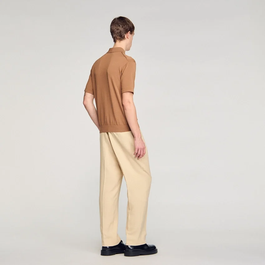 Cotton and silk polo shirt Cotton and silk polo shirt