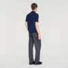 Cotton and silk polo shirt