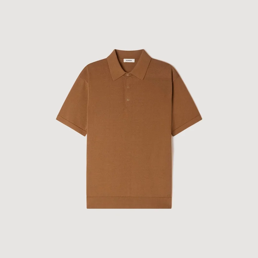 Cotton and silk polo shirt Cotton and silk polo shirt