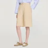 Cotton Bermudas with flower details Cotton Bermudas with flower details
