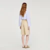 Cotton Bermudas with flower details Cotton Bermudas with flower details