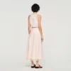 Cotton crop top with lace trim Cotton crop top with lace trim