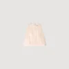 Cotton crop top with lace trim Cotton crop top with lace trim