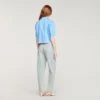 Cotton shirt with beaded trim Cotton shirt with beaded trim