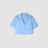 Cotton shirt with beaded trim Cotton shirt with beaded trim