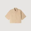 Cotton shirt with rhinestones Cotton shirt with rhinestones