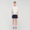 Cotton T-shirt with lace detail Cotton T-shirt with lace detail
