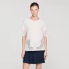 Cotton T-shirt with lace detail Cotton T-shirt with lace detail