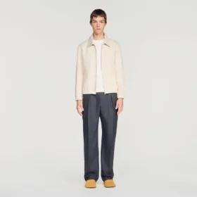 Cotton zip-up jacket