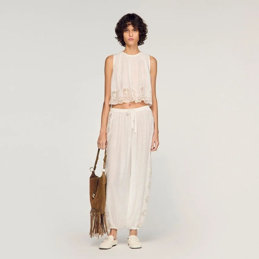 Crepon crop top Crepon crop top