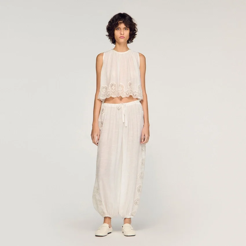 Crepon crop top Crepon crop top