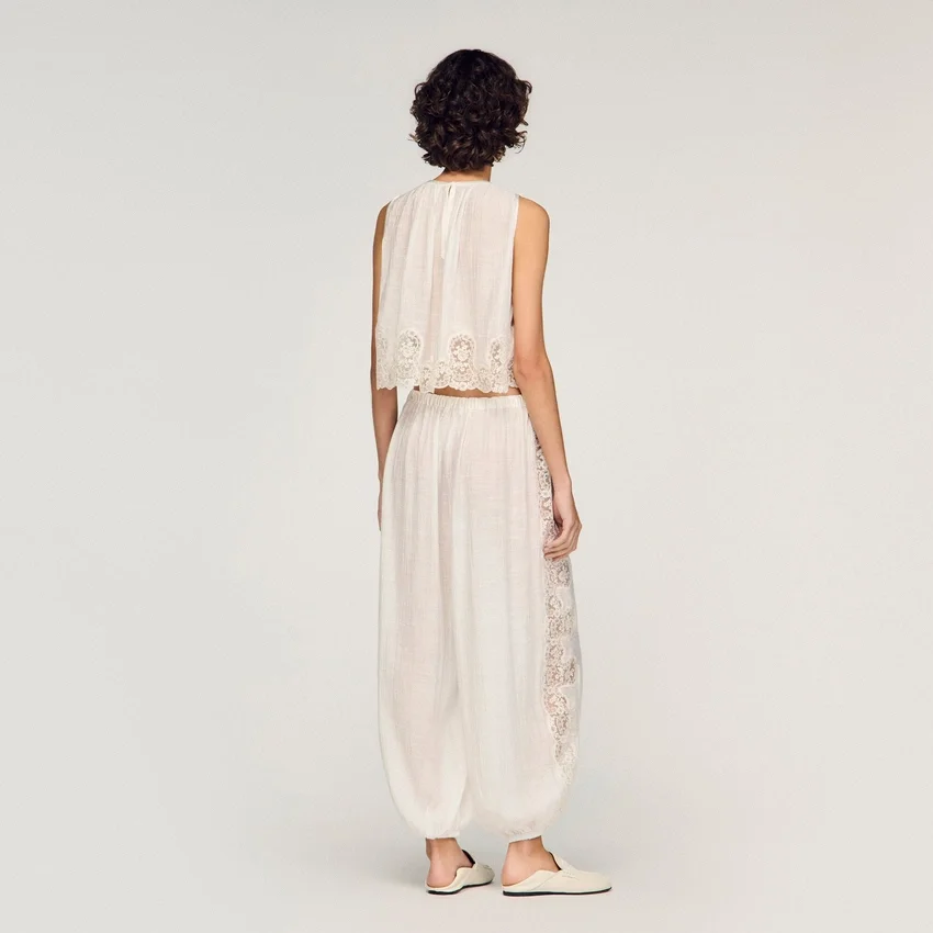 Crepon crop top Crepon crop top