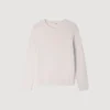 Crew-neck sweater in seed stitch