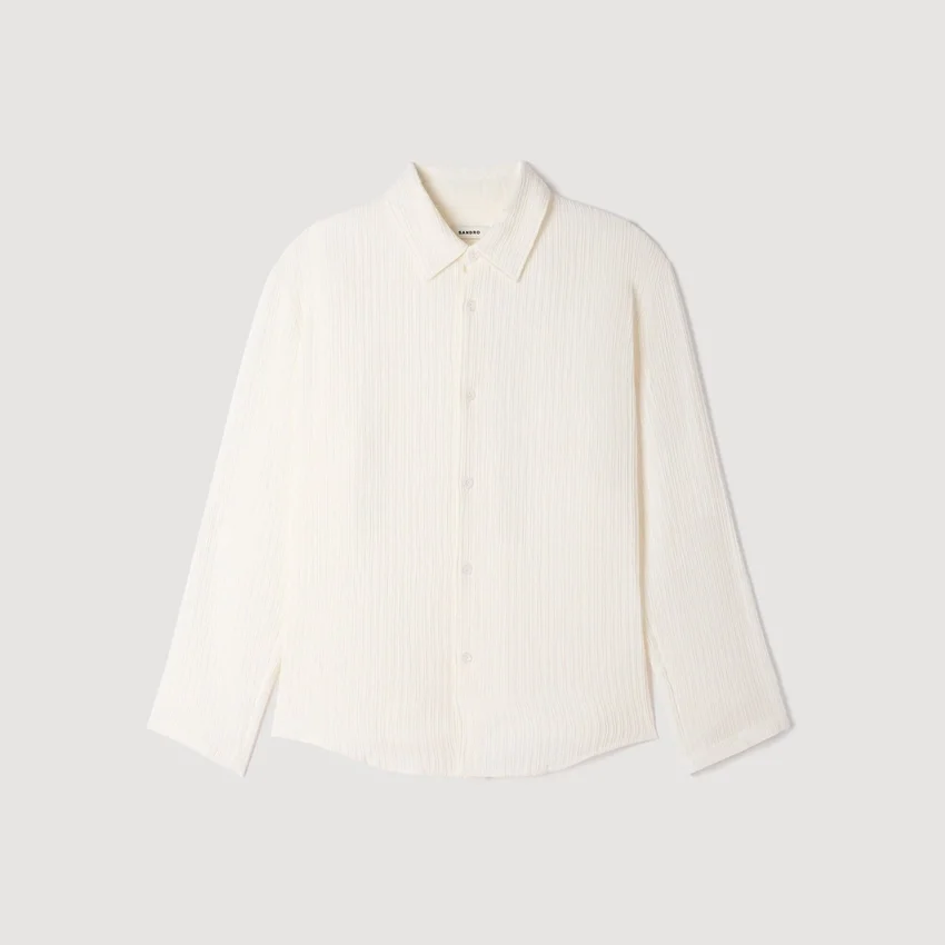 Crinkled loose-fit shirt Crinkled loose-fit shirt