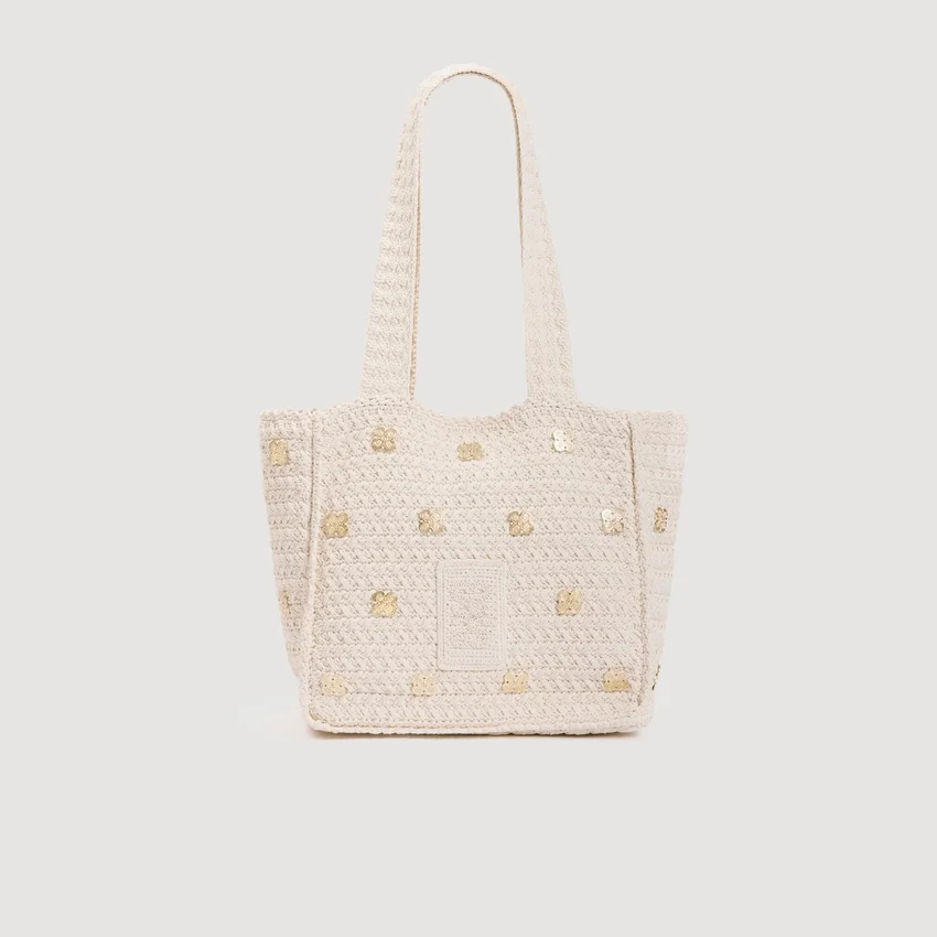 Crochet bag with charms Crochet bag with charms