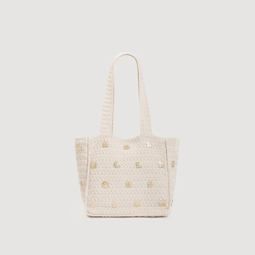 Crochet bag with charms Crochet bag with charms