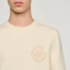 Crochet flower knit sweatshirt Crochet flower knit sweatshirt