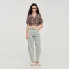 Cropped bandana print shirt Cropped bandana print shirt