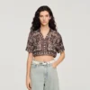 Cropped bandana print shirt Cropped bandana print shirt