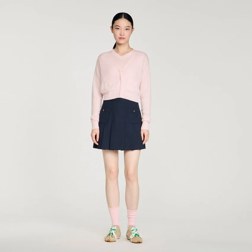 Cropped cashmere wool cardigan Cropped cashmere wool cardigan