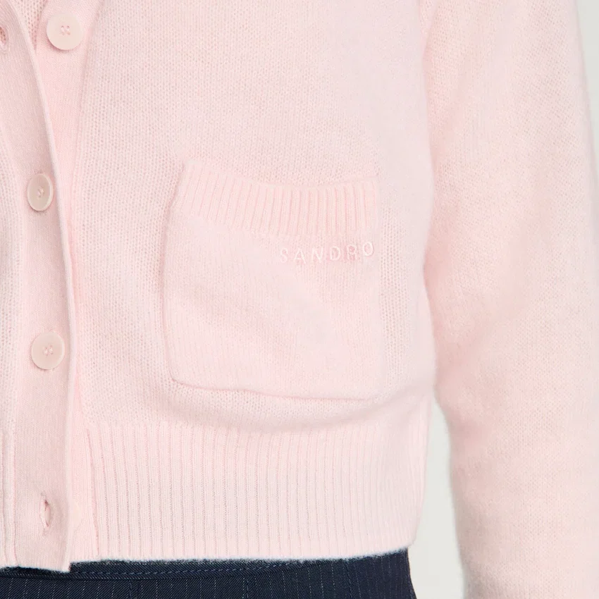 Cropped cashmere wool cardigan Cropped cashmere wool cardigan