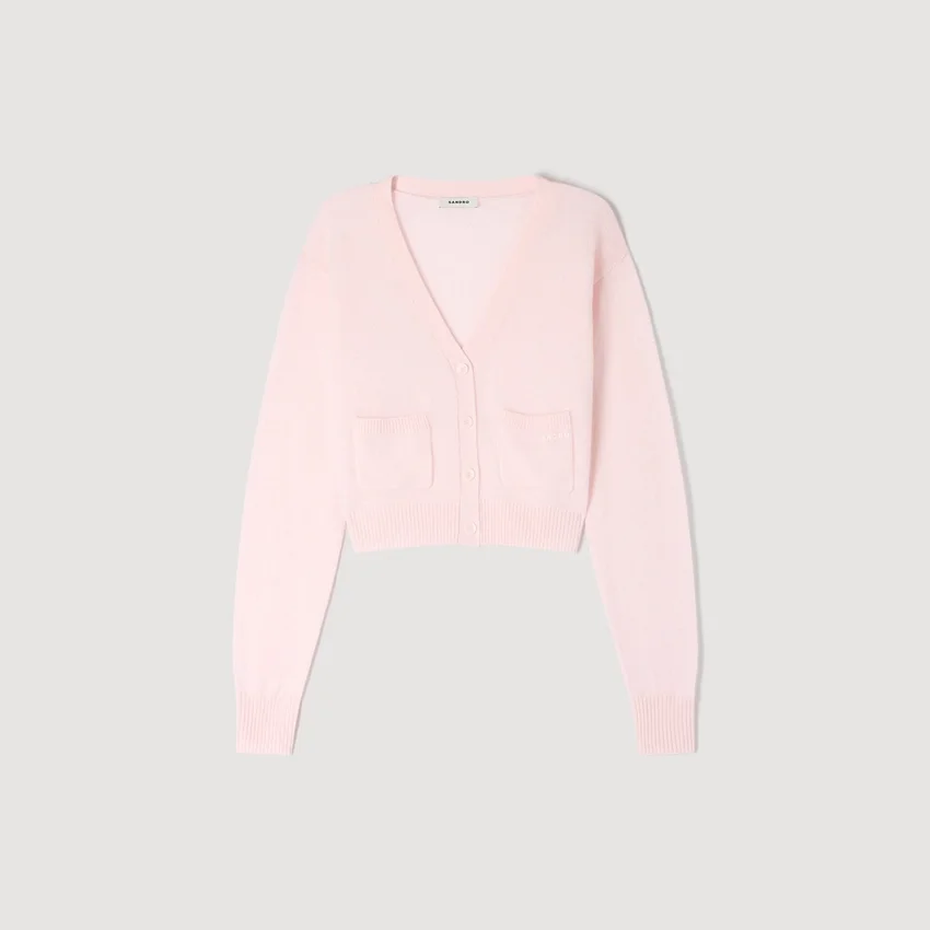 Cropped cashmere wool cardigan Cropped cashmere wool cardigan
