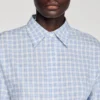 Cropped checked shirt Cropped checked shirt