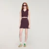 Cropped decorative knit top Cropped decorative knit top