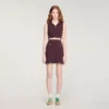 Cropped decorative knit top Cropped decorative knit top