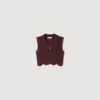 Cropped decorative knit top Cropped decorative knit top
