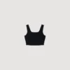 Cropped decorative knit top Cropped decorative knit top