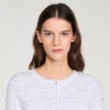 Cropped pearled cardigan Cropped pearled cardigan