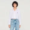 Cropped poplin shirt Cropped poplin shirt