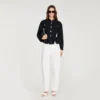 Cropped ruffled peplum jacket Cropped ruffled peplum jacket