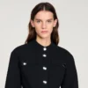 Cropped ruffled peplum jacket Cropped ruffled peplum jacket