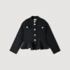 Cropped ruffled peplum jacket Cropped ruffled peplum jacket