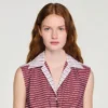 Cropped striped cotton shirt Cropped striped cotton shirt