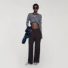Cropped striped cotton T-shirt Cropped striped cotton T-shirt