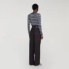 Cropped striped cotton T-shirt Cropped striped cotton T-shirt