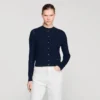 Cropped textured knit cardigan Cropped textured knit cardigan