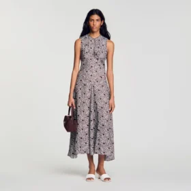 Daisy print midi dress