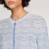Decorative knit cardigan