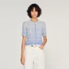 Decorative knit cardigan