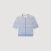 Decorative knit cardigan